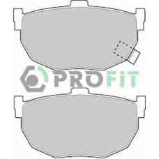 5000-0638 C PROFIT Комплект тормозных колодок, дисковый тормоз