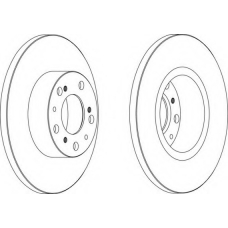 DDF069-1 FERODO Тормозной диск
