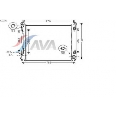 AI2231 AVA Радиатор, охлаждение двигателя