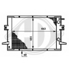 8213103 DIEDERICHS Радиатор, охлаждение двигателя
