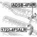 1723-4F5ALR FEBEST Тяга / стойка, стабилизатор