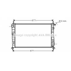 FDA2266 AVA Радиатор, охлаждение двигателя