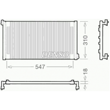 DCN09011 DENSO Конденсатор, кондиционер