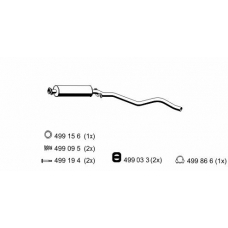 032193 ERNST Предглушитель выхлопных газов