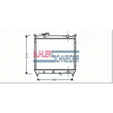 2200061 KUHLER SCHNEIDER Радиатор, охлаждение двигател