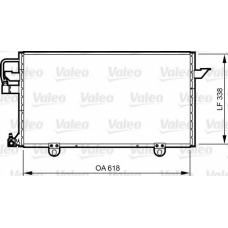 814286 VALEO Конденсатор, кондиционер