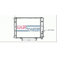 0302801 KUHLER SCHNEIDER Радиатор, охлаждение двигател