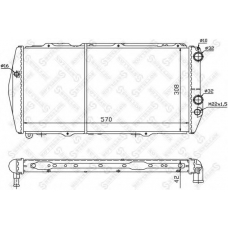 10-25017-SX STELLOX Радиатор, охлаждение двигателя