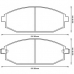 572534B BENDIX Комплект тормозных колодок, дисковый тормоз