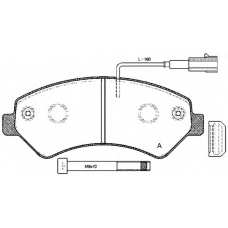 BPA1275.01 OPEN PARTS Комплект тормозных колодок, дисковый тормоз