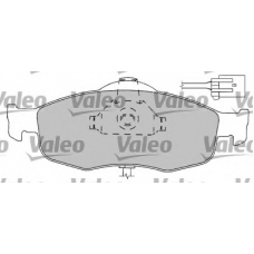 597169 VALEO Комплект тормозных колодок, дисковый тормоз