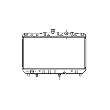 TO2063 AVA Радиатор, охлаждение двигателя
