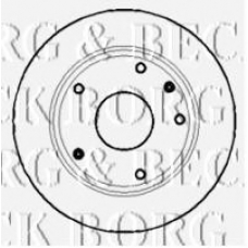 BBD5126 BORG & BECK Тормозной диск