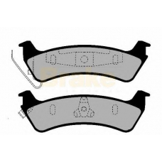 PA1441 BRAKE ENGINEERING Комплект тормозных колодок, дисковый тормоз