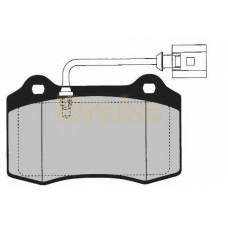 PA1606 BRAKE ENGINEERING Комплект тормозных колодок, дисковый тормоз