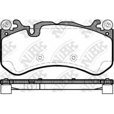 PN31012 NiBK Комплект тормозных колодок, дисковый тормоз