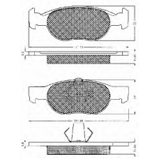10531 BSF Комплект тормозных колодок, дисковый тормоз
