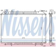 62908A NISSENS Радиатор, охлаждение двигателя