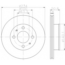 8DD 355 112-761 HELLA Тормозной диск