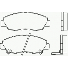 P 28 042 BREMBO Комплект тормозных колодок, дисковый тормоз