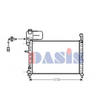 080630N AKS DASIS Радиатор, охлаждение двигателя