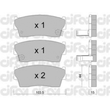 822-116-0 CIFAM Комплект тормозных колодок, дисковый тормоз