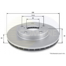 ADC0149V COMLINE Тормозной диск
