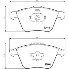 8DB 355 012-281 HELLA PAGID Комплект тормозных колодок, дисковый тормоз