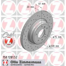 150.1281.52 ZIMMERMANN Тормозной диск