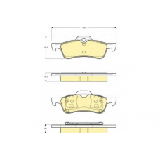 6114772 GIRLING Комплект тормозных колодок, дисковый тормоз