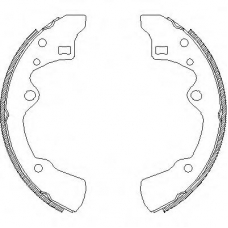 Z4183.00 WOKING Комплект тормозных колодок