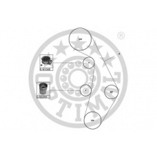 SK-1603 OPTIMAL Комплект ремня грм