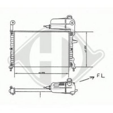 8109130 DIEDERICHS Радиатор, охлаждение двигателя