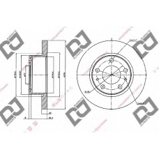 BD1477 DJ PARTS Тормозной диск