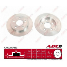 C4G005ABE ABE Тормозной диск