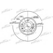 PBD2556 PATRON Тормозной диск