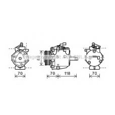 MTK224 AVA Компрессор, кондиционер