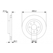 0 986 479 346 BOSCH Тормозной диск