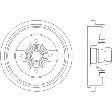 MBD040 DON Тормозной барабан