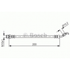 1 987 481 658 BOSCH Тормозной шланг