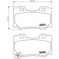 8DB 355 015-421 HELLA PAGID Комплект тормозных колодок, дисковый тормоз