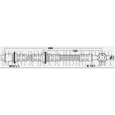 BBH6452 BORG & BECK Тормозной шланг