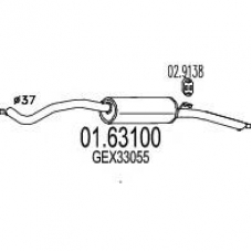 01.63100 MTS Глушитель выхлопных газов конечный