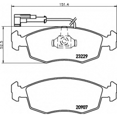 8DB 355 009-151 HELLA Комплект тормозных колодок, дисковый тормоз