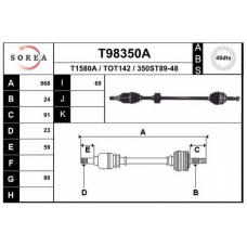 T98350A EAI Приводной вал