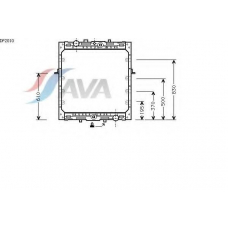 DF2010 AVA Радиатор, охлаждение двигателя