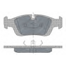 SP 164 PR SCT Комплект тормозных колодок, дисковый тормоз