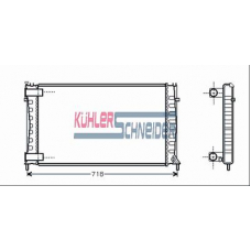 1511801 KUHLER SCHNEIDER Радиатор, охлаждение двигател