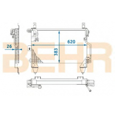 7004054 BEHR Condenser