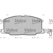 551740 VALEO Комплект тормозных колодок, дисковый тормоз